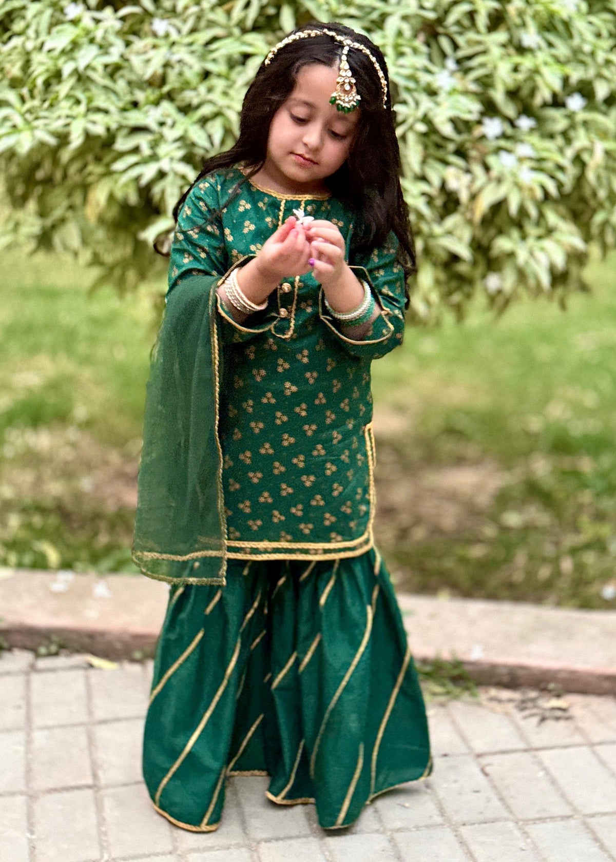 Modest Stitched 3 Piece Toddlers Cotton Suit Collection'2024-8615