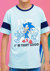 Modest Stitched Summer Kids Collection'2024-Sonic Graphic Tee