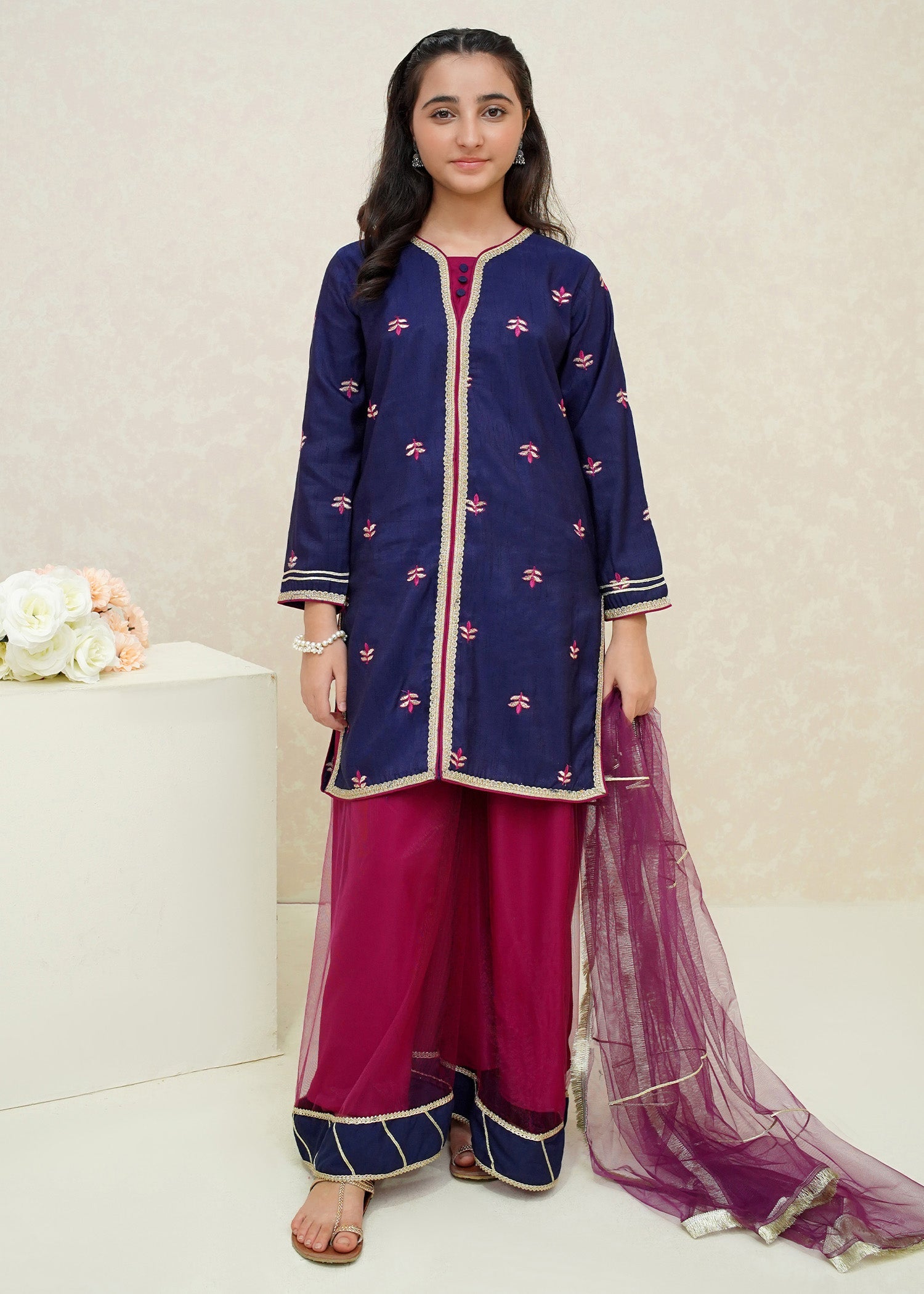 Modest Stitched 3 Piece Festive Collection-Kohinoor