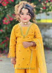 Modest Stitched 3 Piece Winter Edit Kids Collection'2025-10200-Ylw