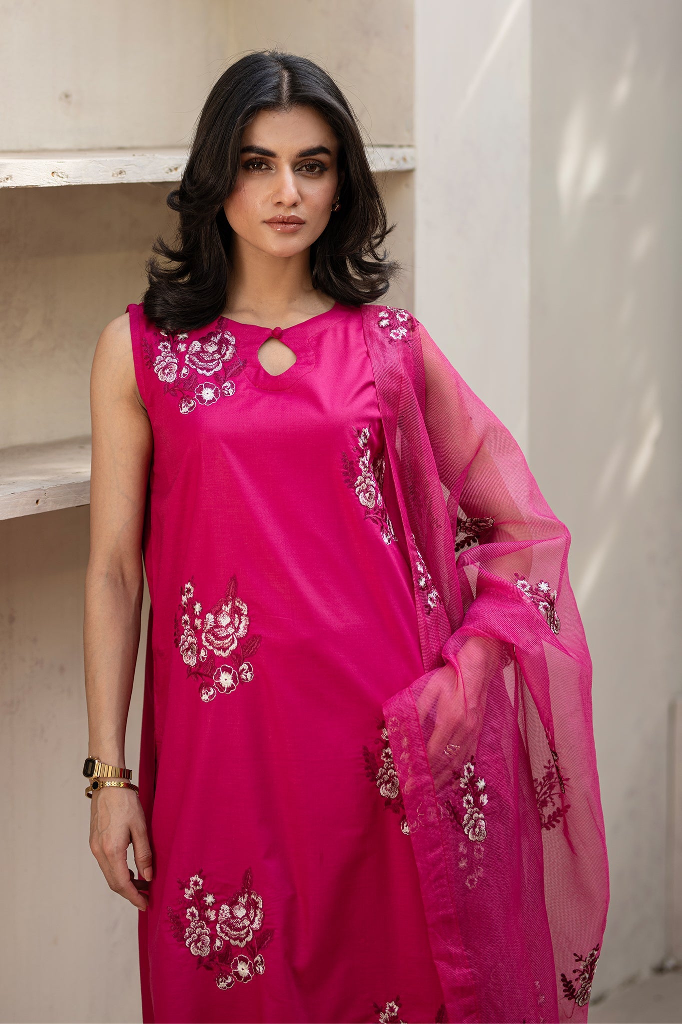 Lamara by Maan Official Stitched 3 Piece Lawn Collection'2025-Elora