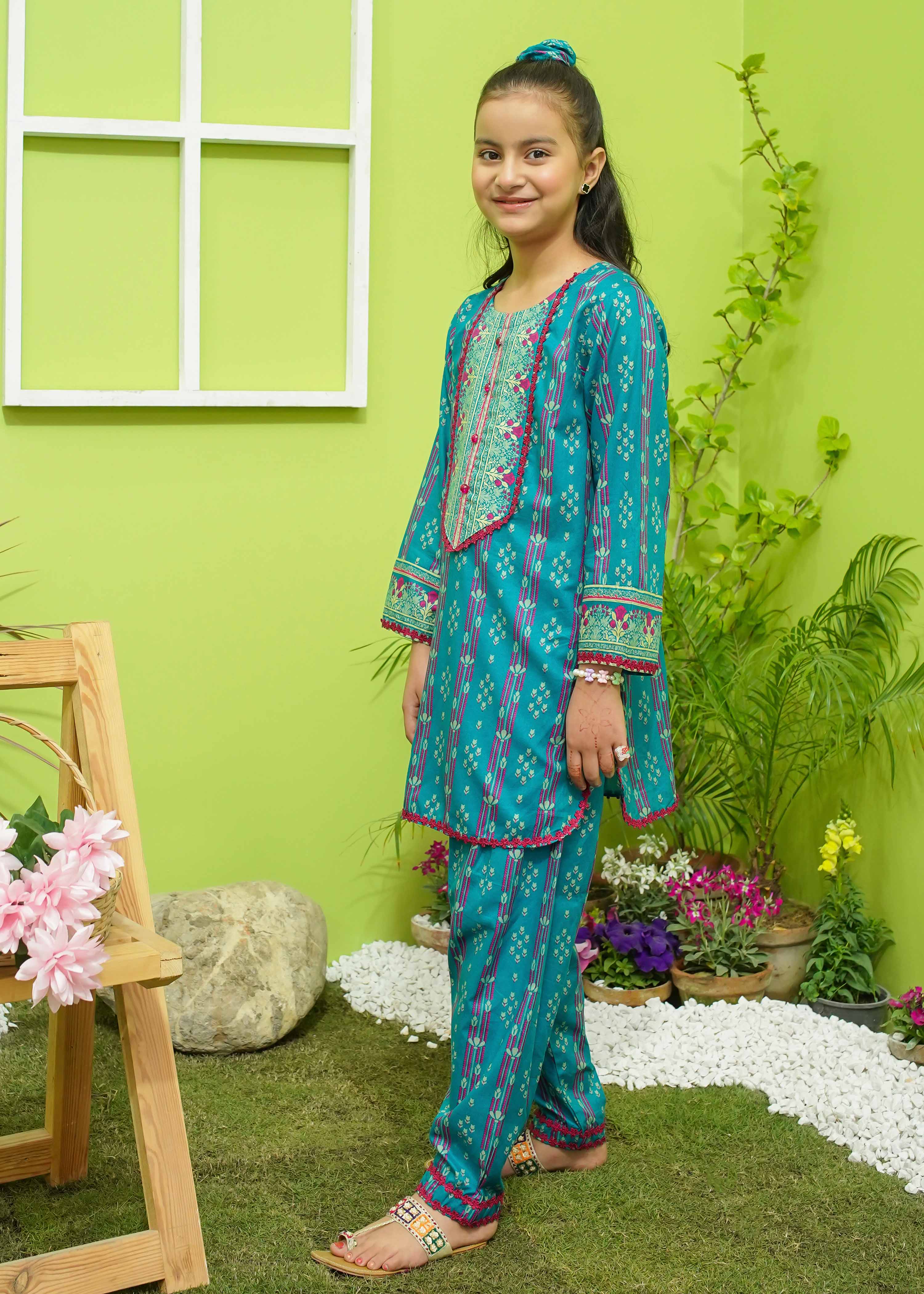 Modest Stitched Summer Kids Collection'2024-Sierra