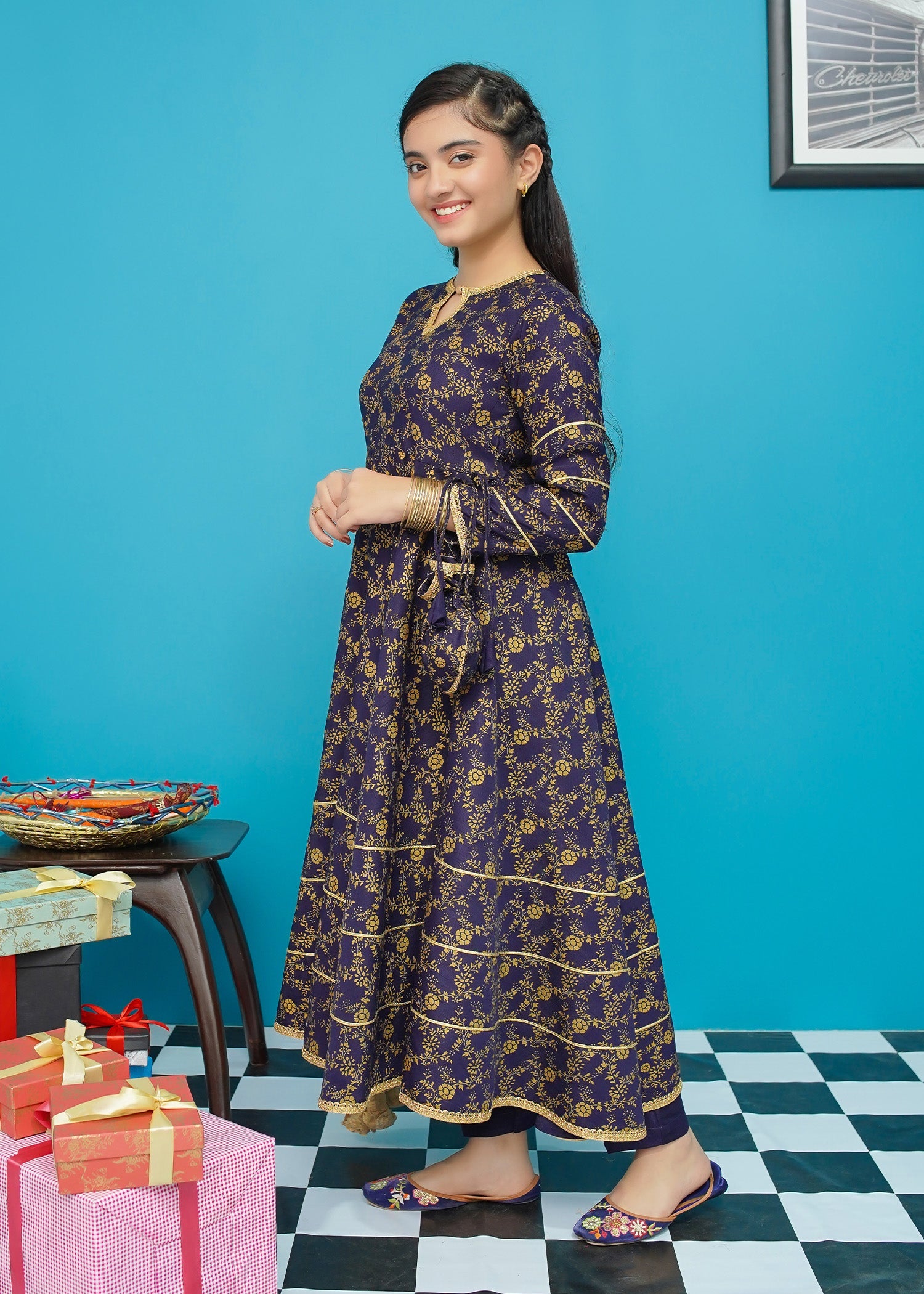 Modest Stitched 3 Piece Kids Festive Formals Edit-02 Collection'2024-Gul Rang