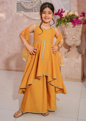 Titli By Modest Stitched Girls 3 Piece Embroidered Maysuri Sharara