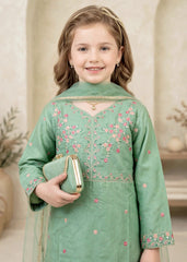 Modest Stitched 3 Piece Festive Formals Suit-11190-Grn