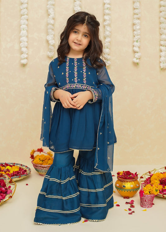 Gulzar By Modest Stitched 3 Piece Formals Collection'2025-8910 Toddlers