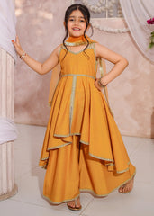 Titli By Modest Stitched Girls 3 Piece Embroidered Maysuri Sharara
