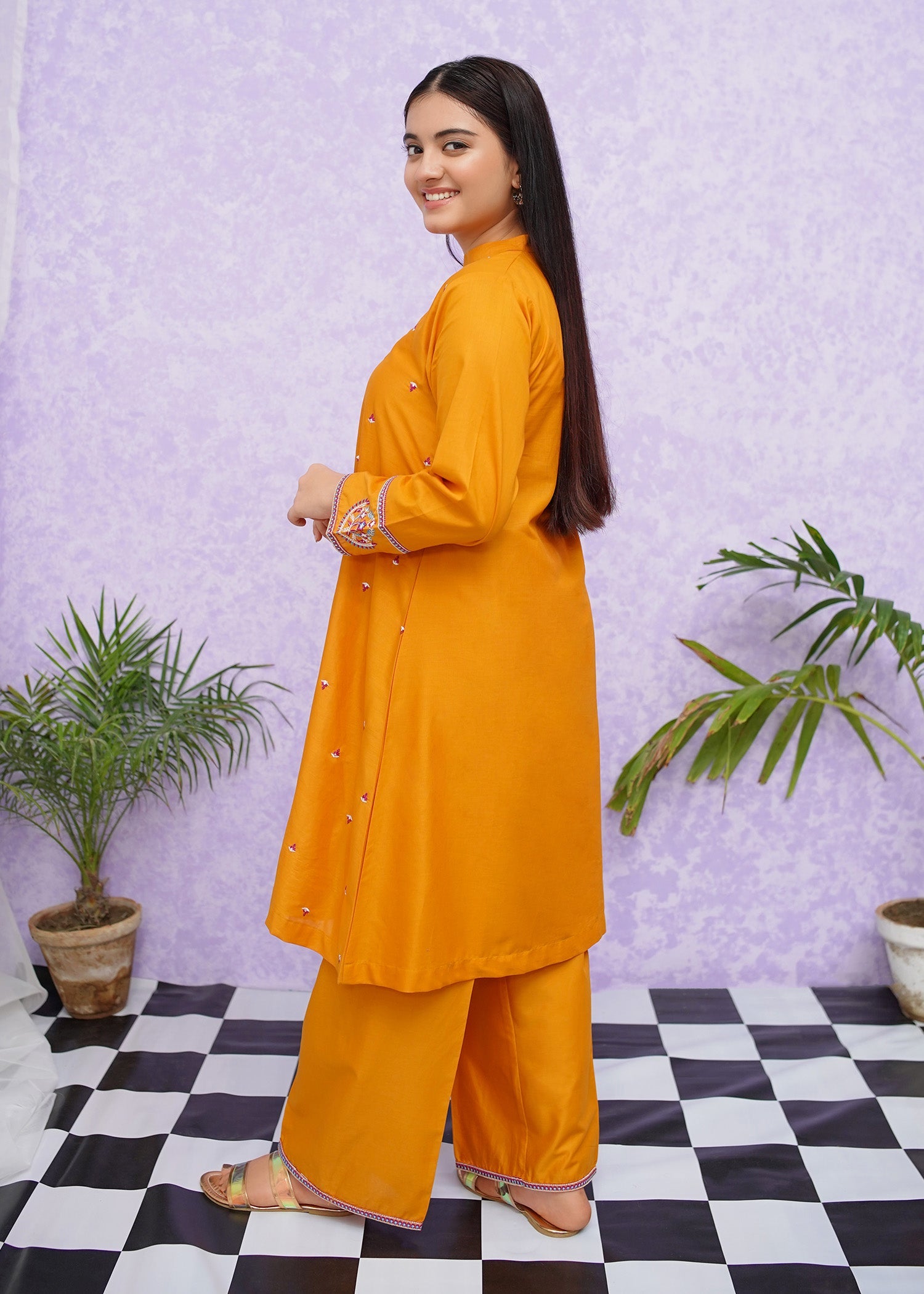 Modest Stitched 2 Piece Emb Cotton Collection'2024-D-8465