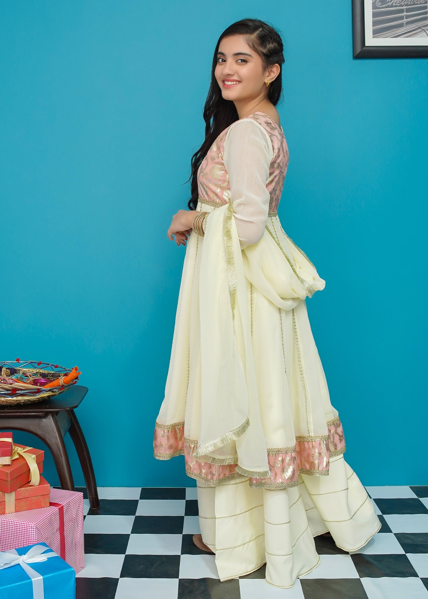 Modest Stitched 3 Piece Kids Festive Formals Edit-02 Collection'2024-Gulnaaz