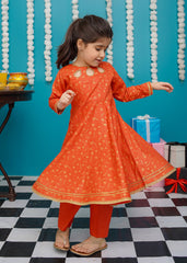 Eid Ki Khushiyan By Modest Stitched 3 Piece Cotton Frock Collection'2025-9220-Brn