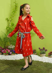 Modest Stitched Summer Kids Collection'2024-Rosy