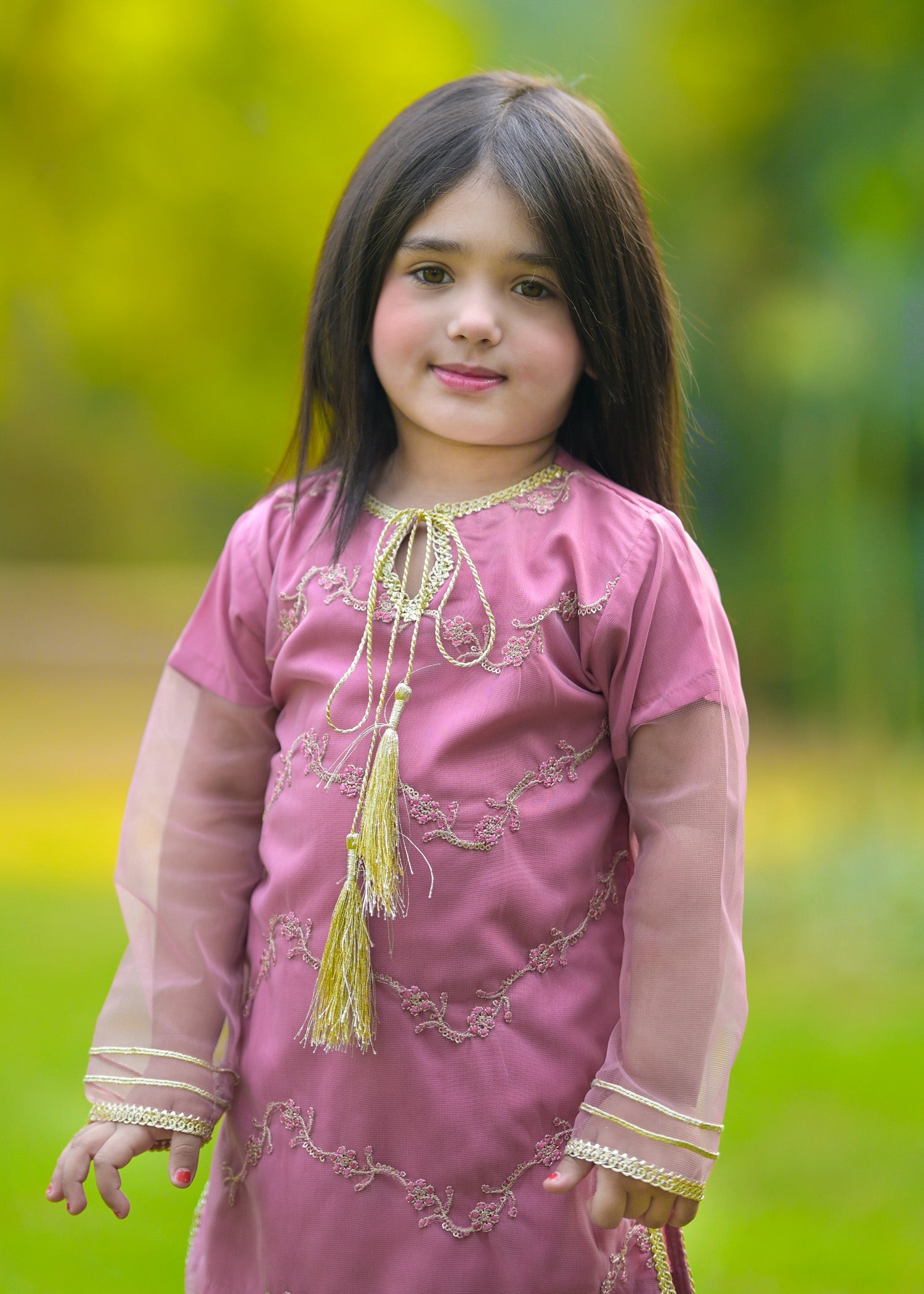 Little Girls By Modest Stitched 3 Piece Festive Collection'2024-Noor