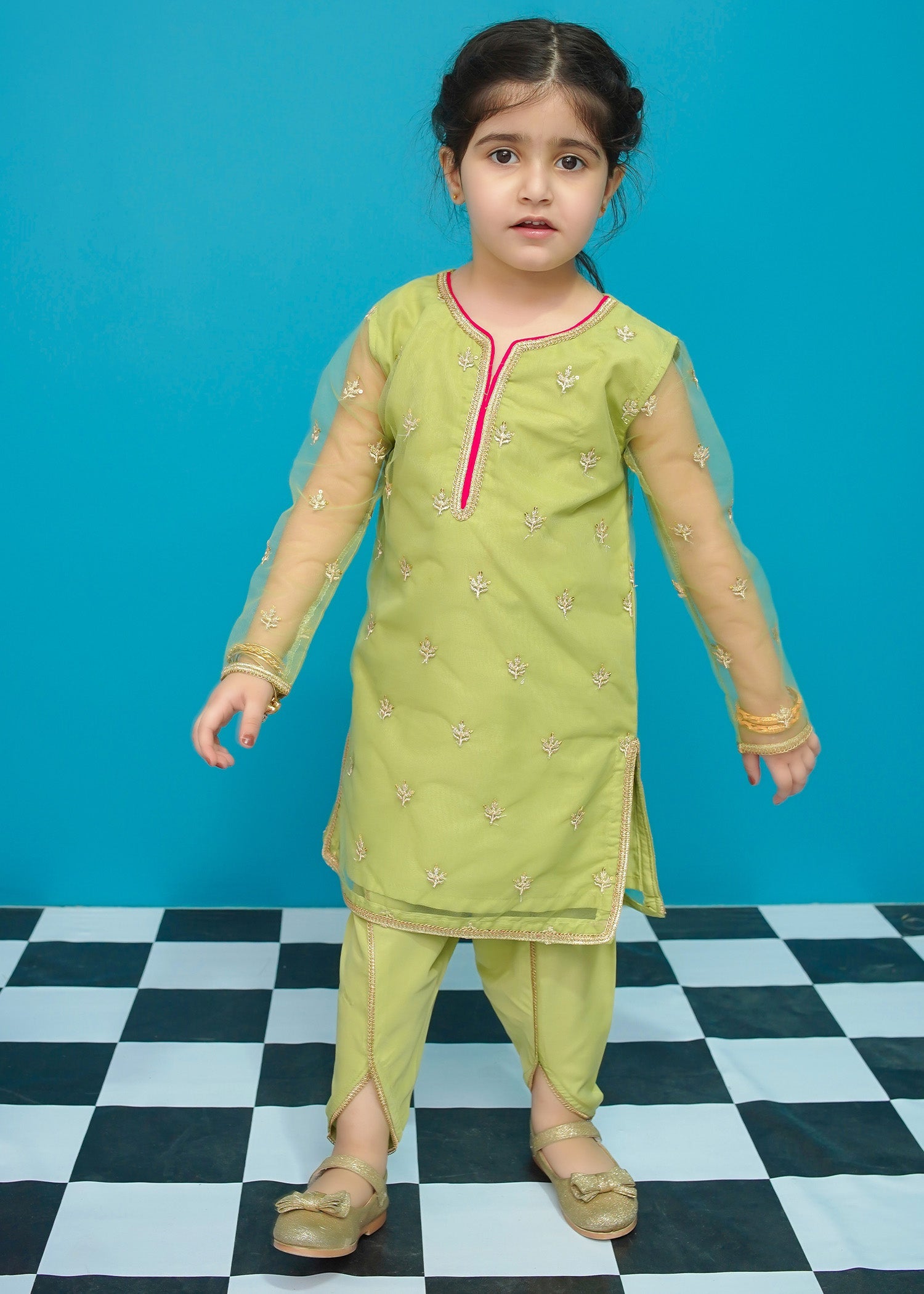 Modest Stitched 2 Piece Kids Festive Formals Edit-02 Collection'2024-Heer