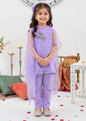 Modest Girls 3 Piece Crinkle Purple Outfit Suit-A006-Prpl