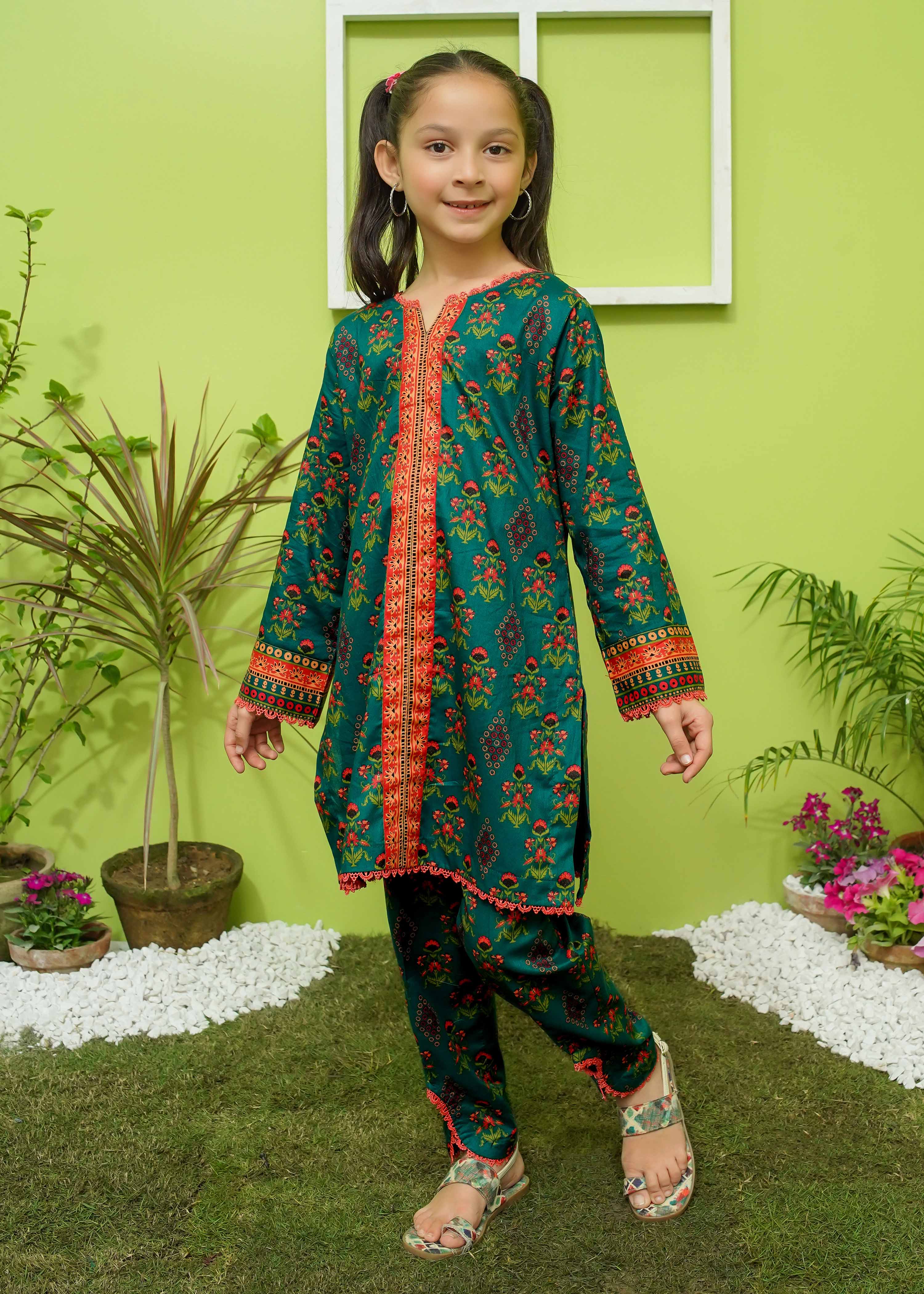 Modest Stitched Summer Kids Collection'2024-Floral Forest