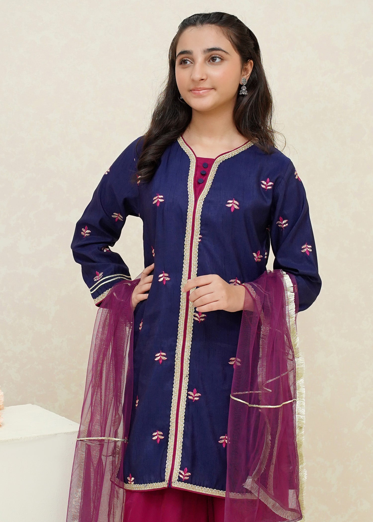 Modest Stitched 3 Piece Festive Collection-Kohinoor