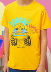 Modest Stitched Summer Kids Collection'2024-Truck Graphic Tee - Yellow