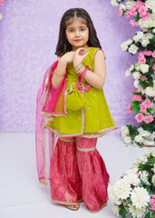 Modest Stitched 3 Piece Toddlers Formals Collection'2025-Geet