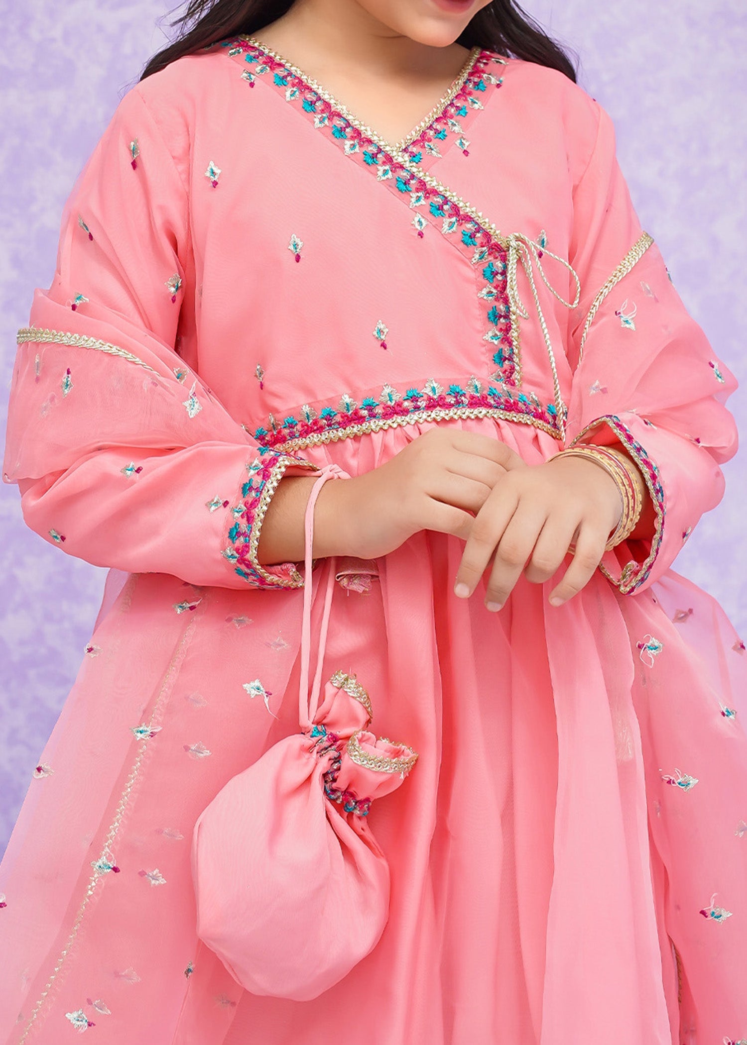 Modest Stitched 3 Piece Kids Festive Formals Edit-02 Collection'2024-Mah Hoor