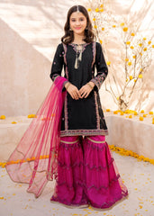 Meethi Eid By Modest Rawsilk Embroidered 3 Pc Gharara