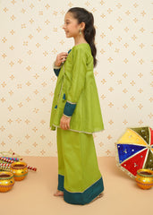 Meethi Eid By Modest Stitched 3 Piece Formals Collection-Girls 3 Piece Cotton Outfit | 9095