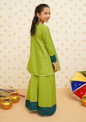 Meethi Eid By Modest Stitched 3 Piece Formals Collection-Girls 3 Piece Cotton Outfit | 9095