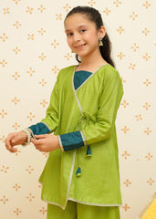 Meethi Eid By Modest Stitched 3 Piece Formals Collection-Girls 3 Piece Cotton Outfit | 9095