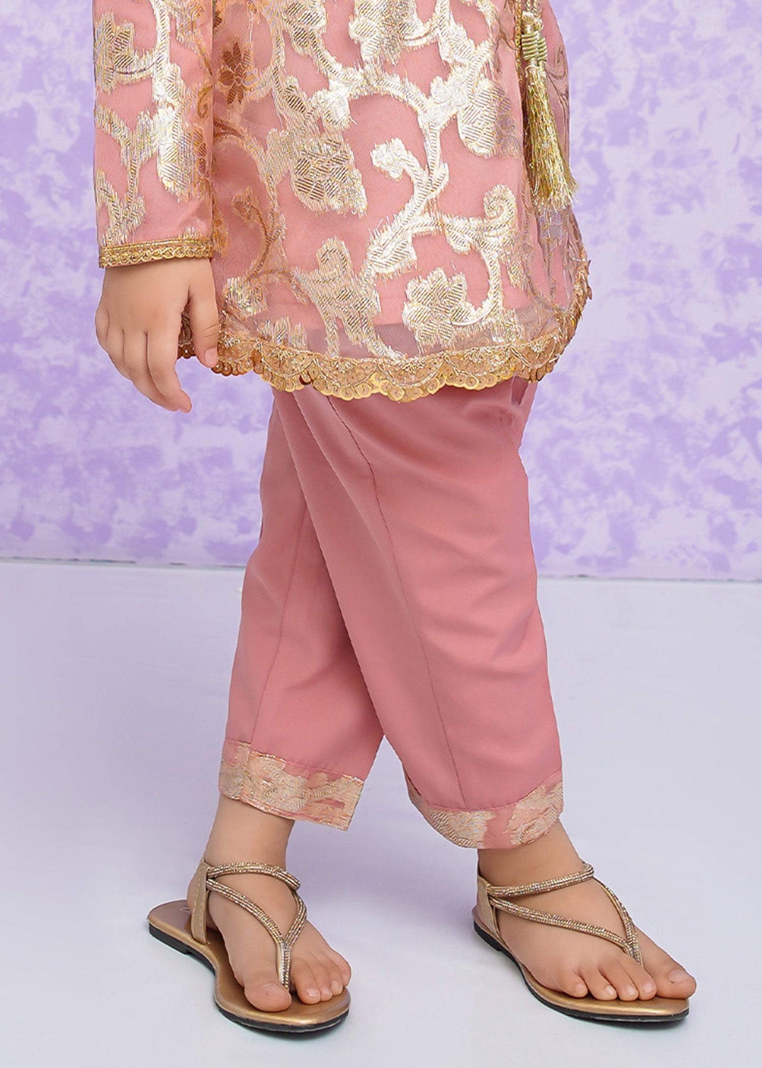 Little Girls By Modest Stitched 3 Piece Festive Collection'2024-Hoor