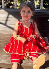 Modest Stitched 3 Piece Festive Formals Kids Suit-Gulabo
