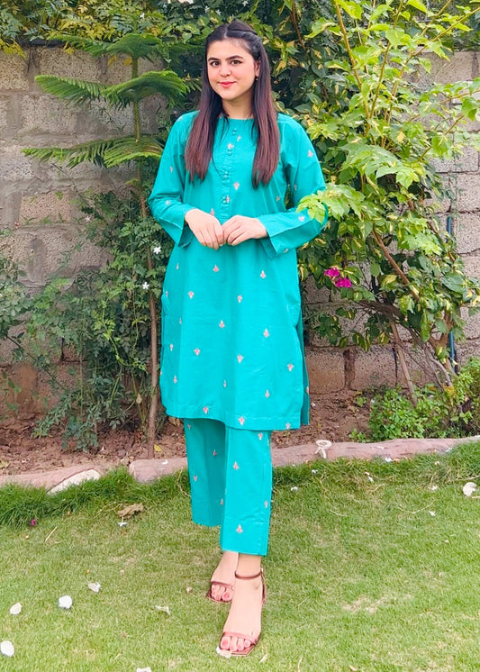 Modest West Stitched 2 Piece Festive Collection-Saira