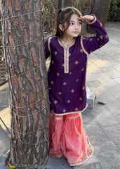 Modest Stitched 3 Piece Festive Edit Vol-02 Suit-9775-Prpl