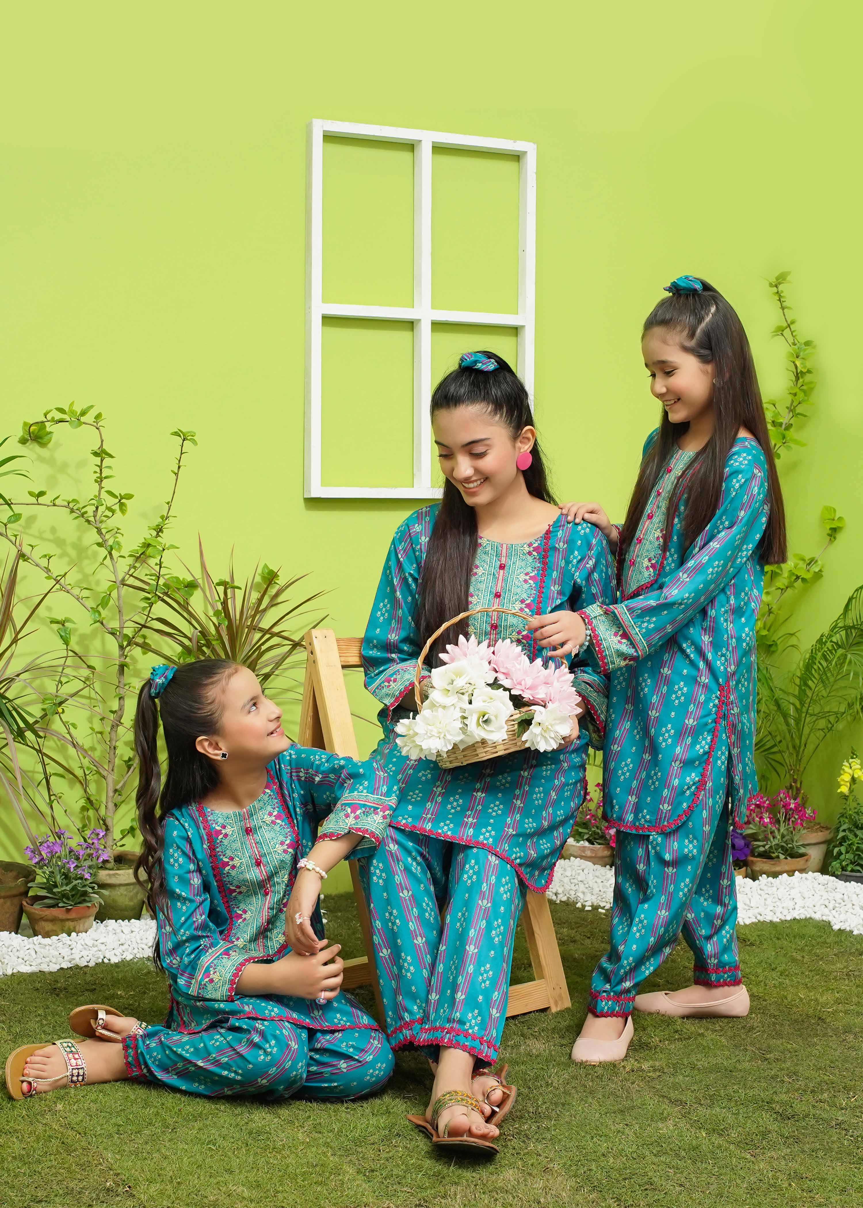 Modest Stitched Summer Kids Collection'2024-Sierra