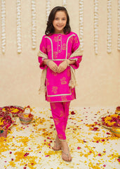 Gulzar By Modest Stitched 3 Piece Formals Collection'2025-8940-Magenta Toddlers