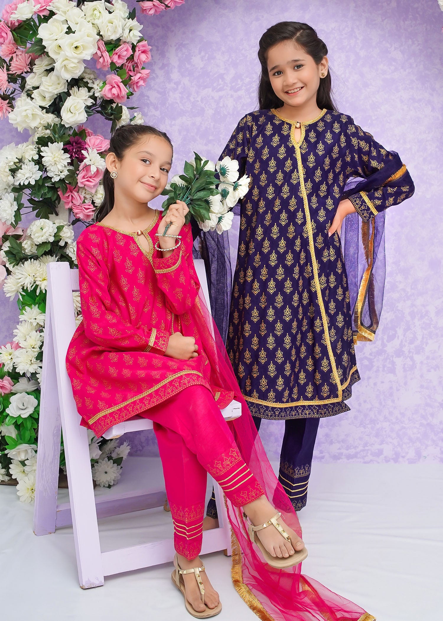 Modest Stitched 3 Piece Kids Festive Formals Edit-02 Collection'2024-Zareen