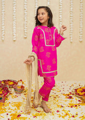 Gulzar By Modest Stitched 3 Piece Formals Collection'2025-8940-Magenta Toddlers