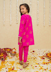 Gulzar By Modest Stitched 3 Piece Formals Collection'2025-8940-Magenta Toddlers