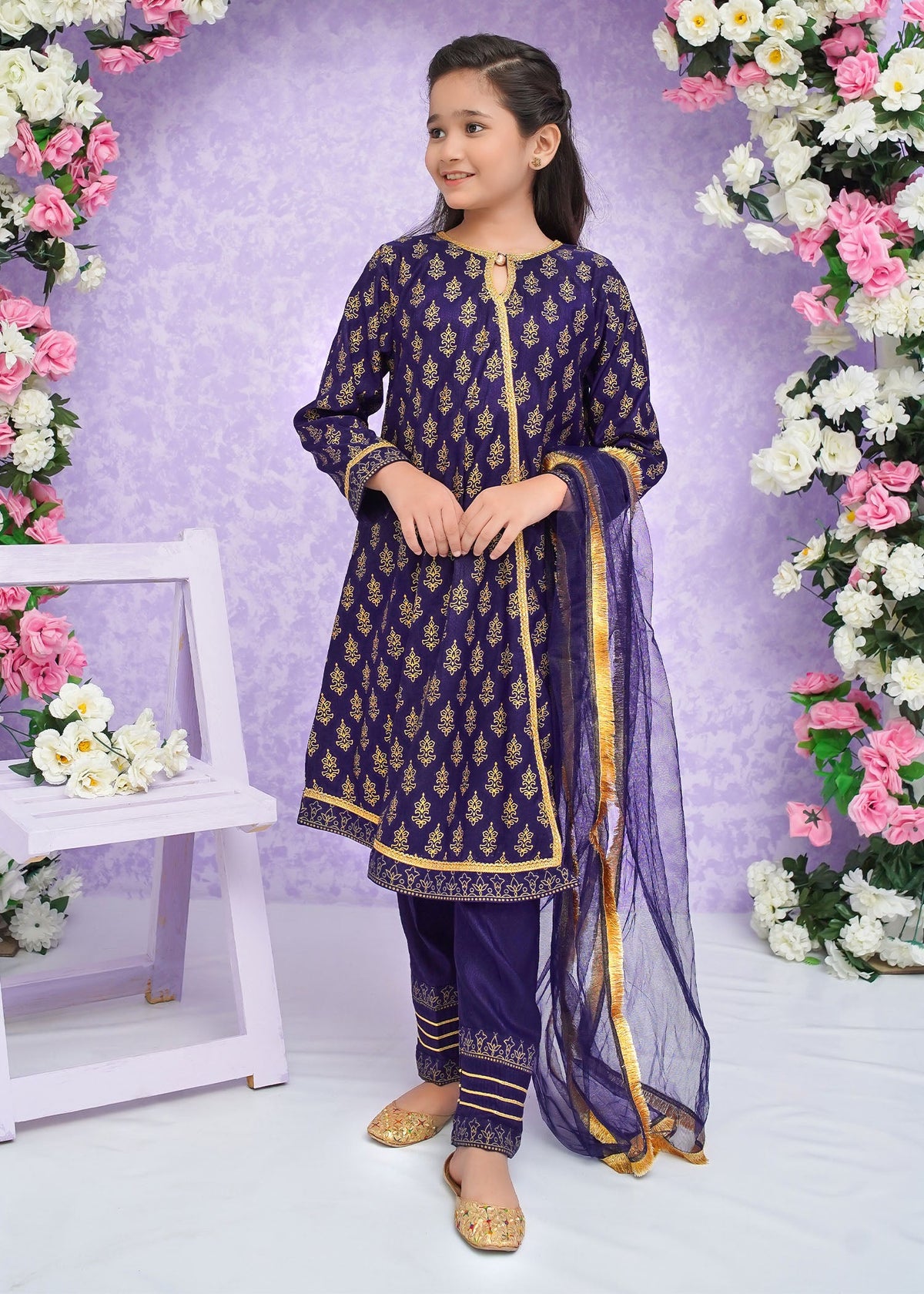 Modest Stitched 3 Piece Kids Festive Formals Edit-02 Collection'2024-Zareen