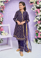 Modest Stitched 3 Piece Kids Festive Formals Edit-02 Collection'2024-Zareen