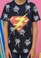 Modest Stitched Summer Kids Collection'2024-Superman Graphic Tee