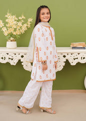 Modest Stitched 3 Piece Festive Edit Vol-02 Collection'2025-Printed White Cotton Suit