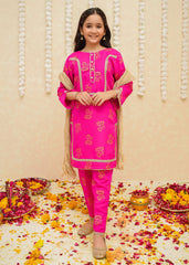 Gulzar By Modest Stitched 3 Piece Formals Collection'2025-8935-Pink