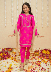 Gulzar By Modest Stitched 3 Piece Formals Collection'2025-8935-Pink