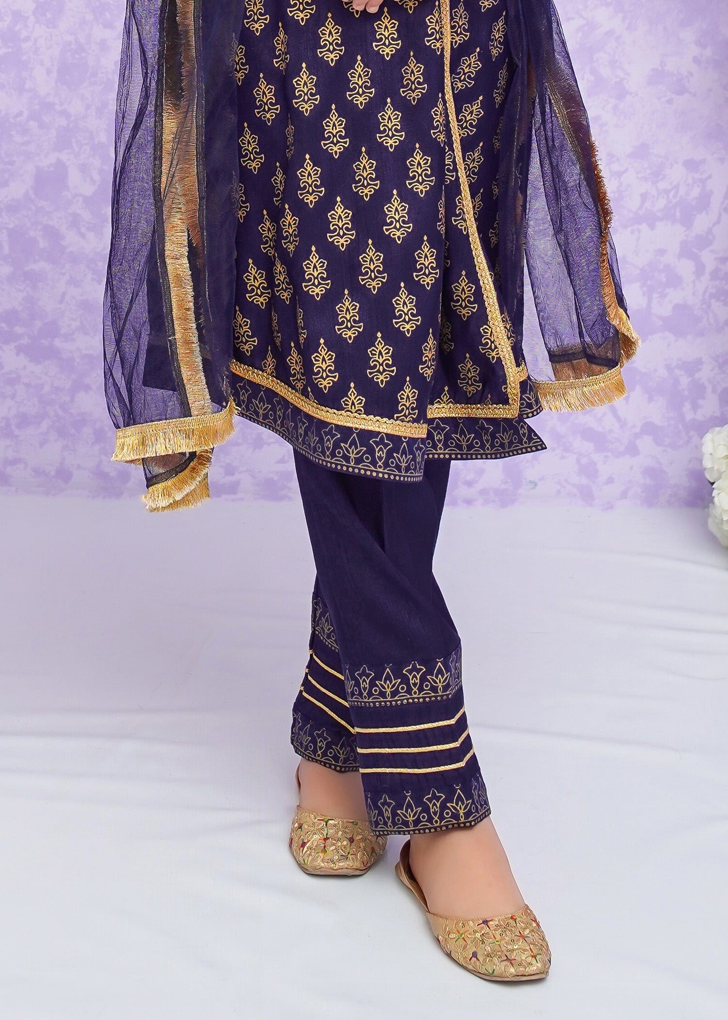 Modest Stitched 3 Piece Kids Festive Formals Edit-02 Collection'2024-Zareen