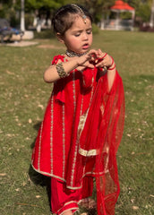 Modest Stitched 3 Piece Festive Formals Kids Suit-Gulabo
