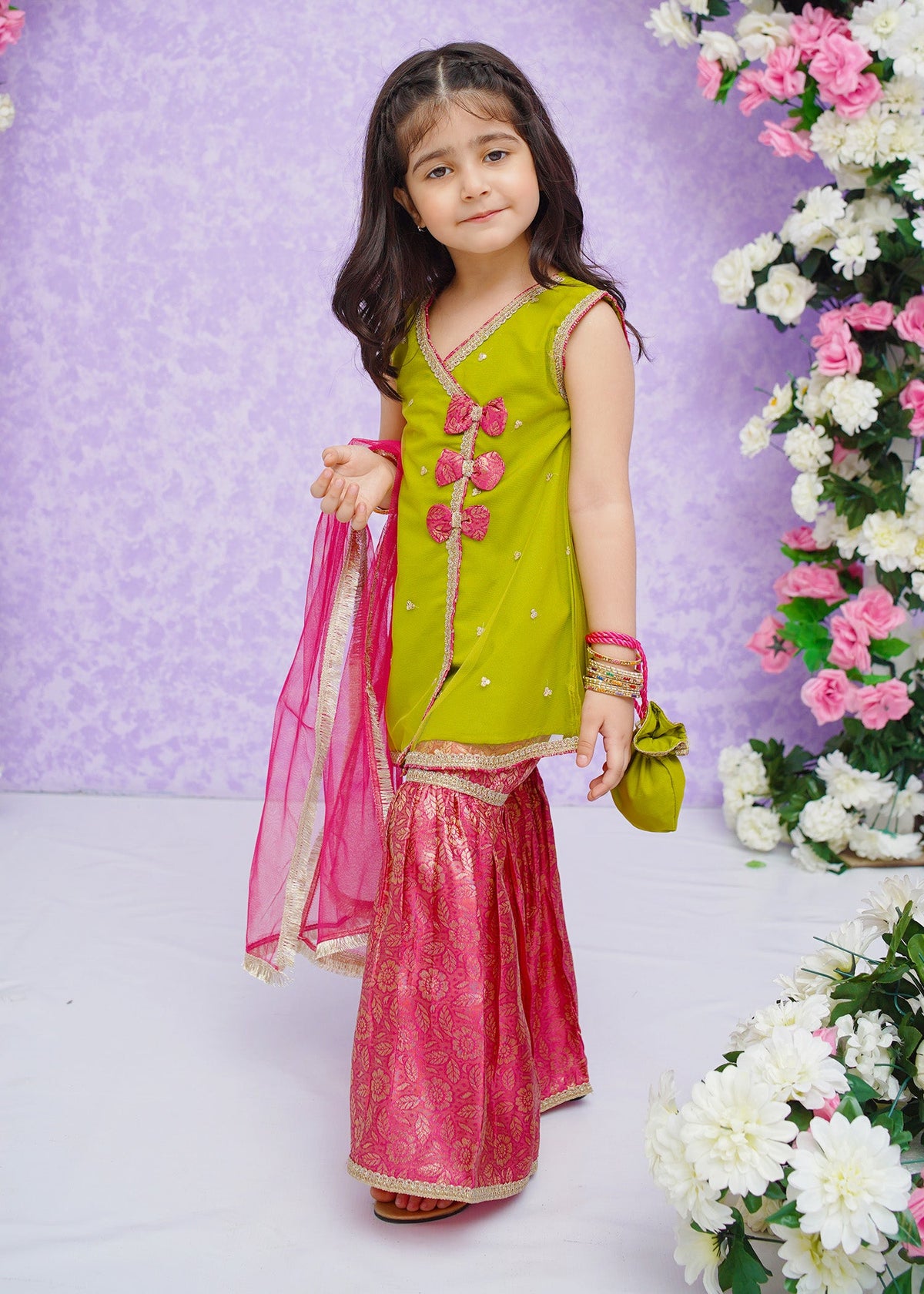 Modest Stitched 3 Piece Kids Festive Formals Edit-02 Collection'2024-Geet