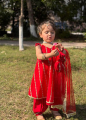 Modest Stitched 3 Piece Festive Formals Kids Suit-Gulabo
