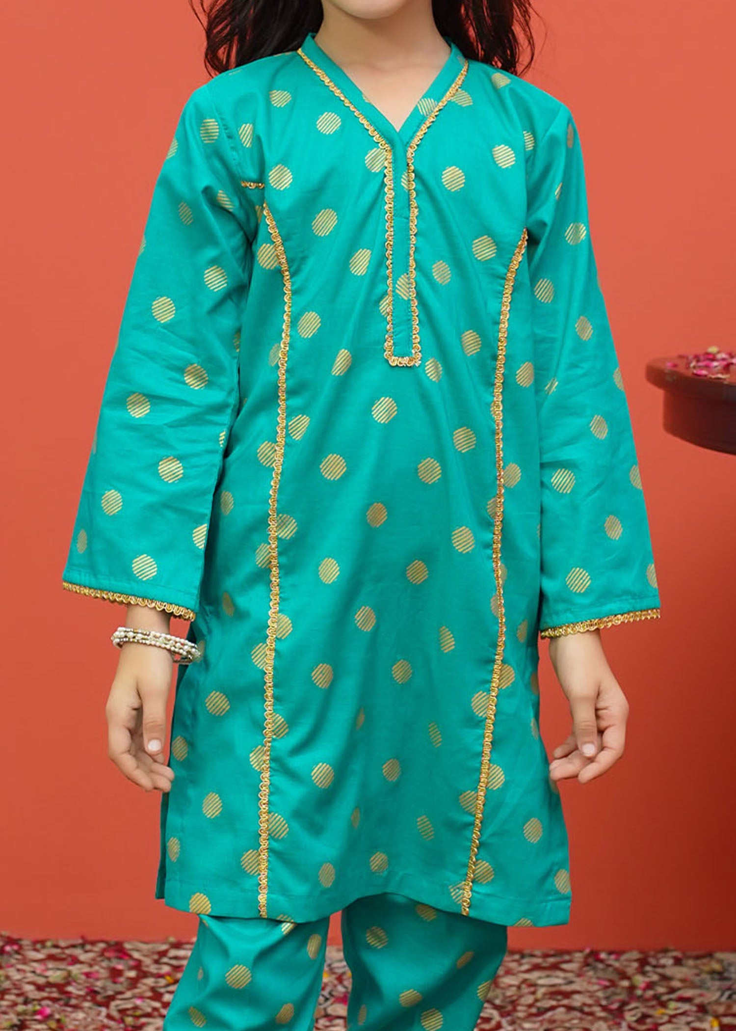 Festive Ensembles By Modest Stitched 2 Piece Printed Emb Cambric Vol-02 Collection'2024-8515