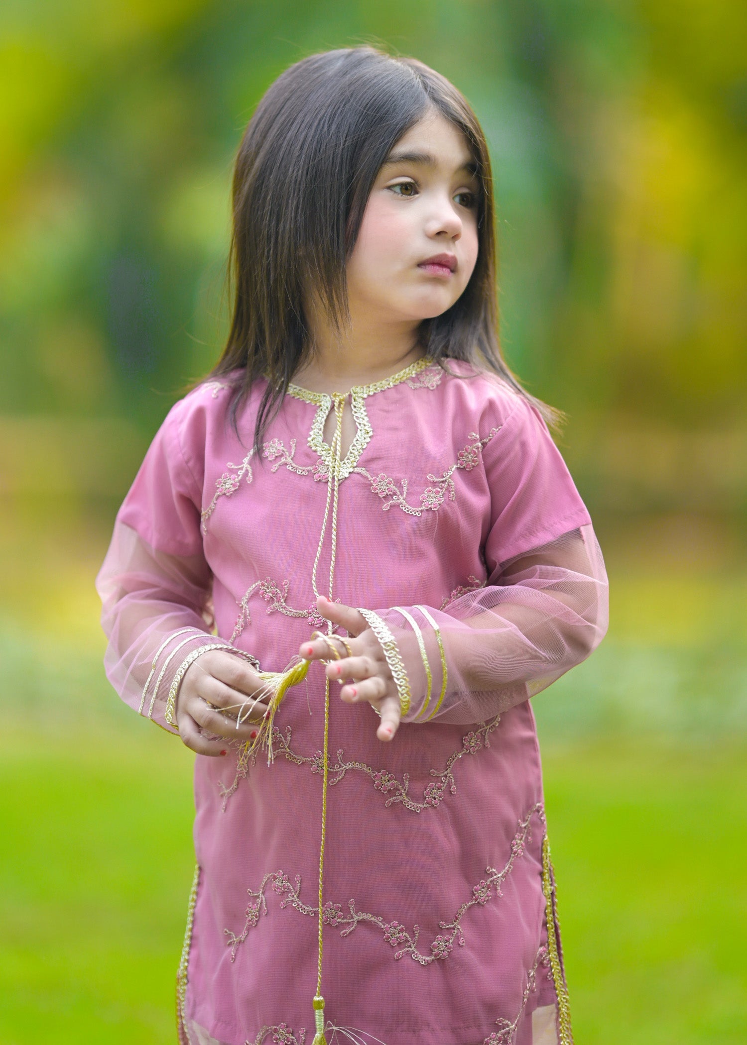 Little Girls By Modest Stitched 3 Piece Festive Collection'2024-Noor