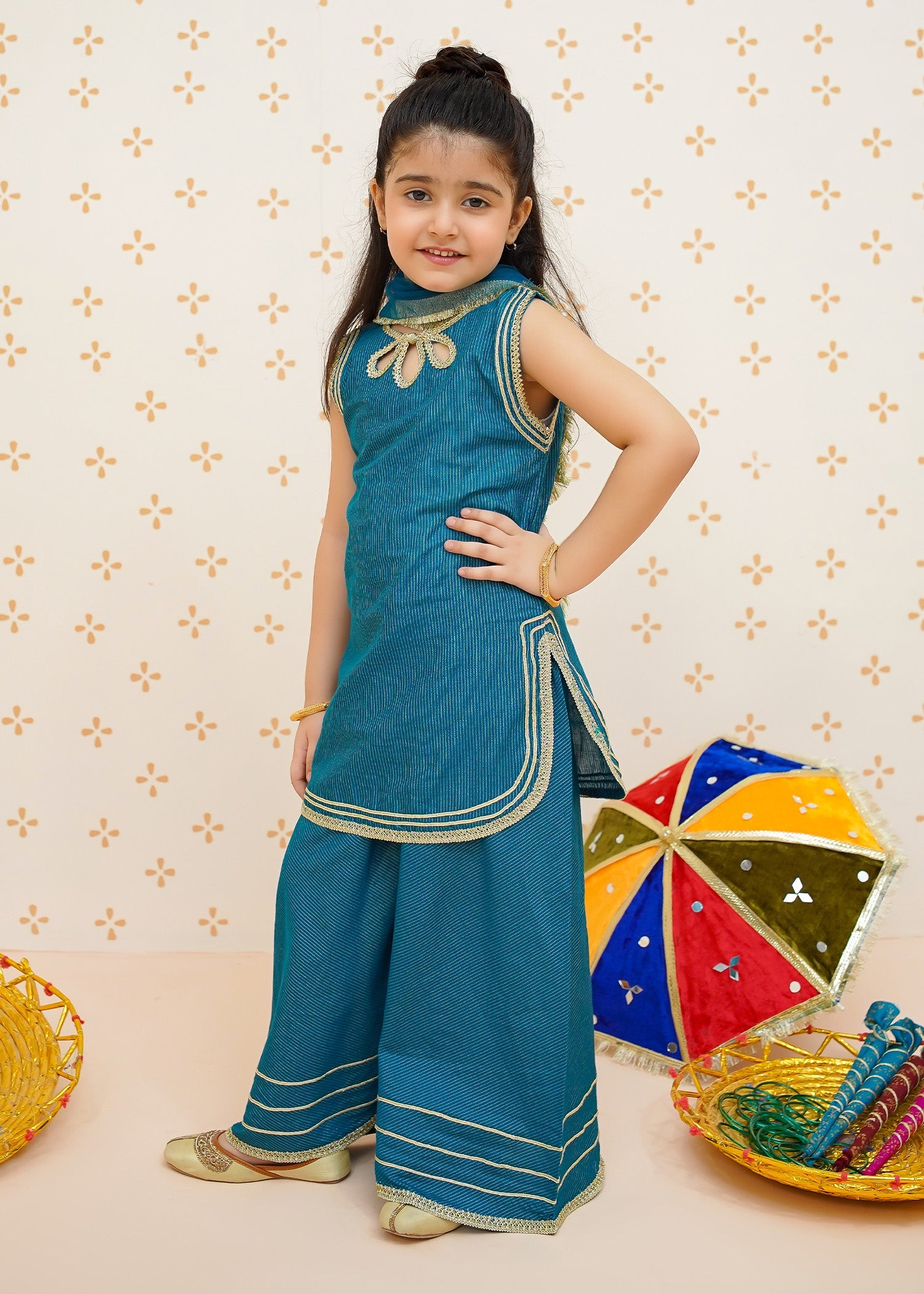 Eid Ka Andaaz By Modest Stitched 3 Piece Cotton Lawn Collection'2025-9510 Toddler