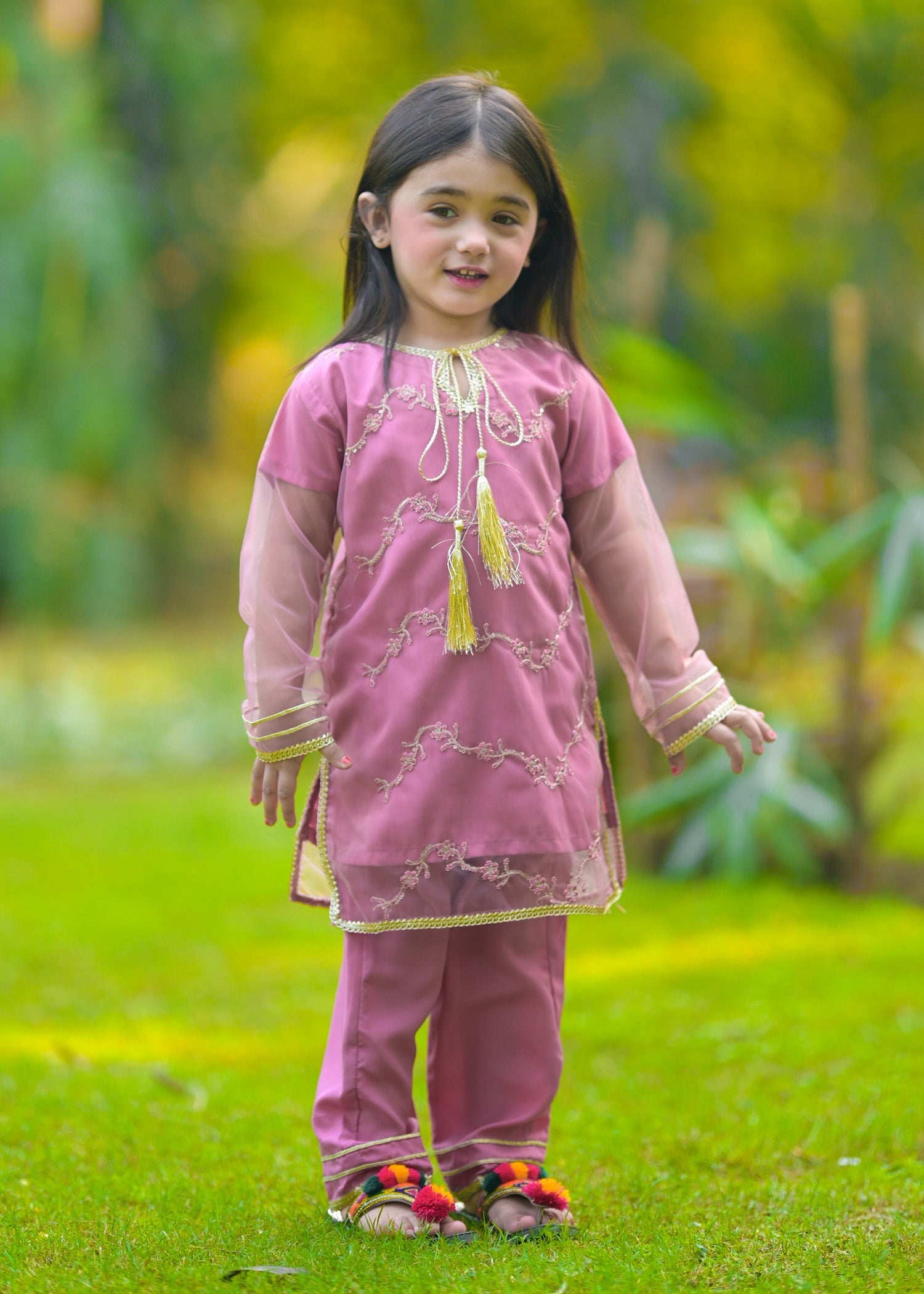 Little Girls By Modest Stitched 3 Piece Festive Collection'2024-Noor